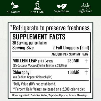 Mullein + Chlorophyll Lung Drops